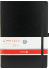 Блокнот  Brunnen Компаньйон А4 в лінію в клітку 96 аркушів Чорний (10-552 87 05)