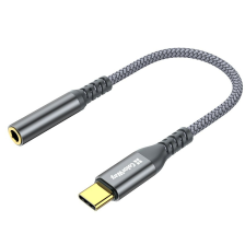 Перехідник  ColorWay USB Type-C - 3.5 мм (M/F), 0.14 м, Gray (CW-AD-CJ)