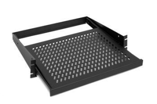 Полиця  ZPAS висувна 19" 2U глуб.455 мм, чорна WZ-5841-14-02-161