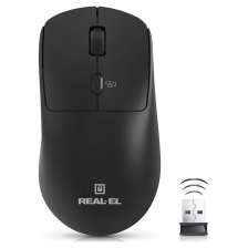 Мишка REAL-EL RM-317W Black