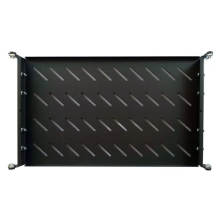 Полка  19" Hypernet 1U глиб. 300мм, в шкафи глибиною 450мм, колір чорний (U-FS-45-Black)