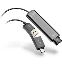Перехідник  Poly DA75 USB > QD для гарнітур EncorePro, USB-A, USB-C, чорний (786C6AA)