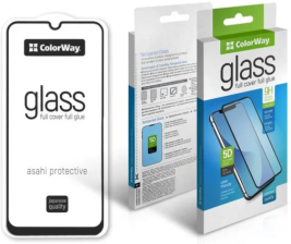 Захисне скло  9H FC glue ColorWay Xiaomi Redmi Note 12 Pro black
