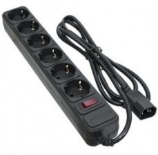 Мережевий фільтр PATRON 2 m3*1mm2 (SP-1065U) 6 розеток BLACK (EXT-PN-SP-1065U)