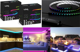 Гірлянда  Twinkly Smart LED Line RGB, підсвічування плюс 1,5м, Gen II, IP20, к (TWL100ADP-B)