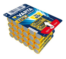 Батарейка   VARTA LONGLIFE AAA BLI 24 ALKALINE 04103301124