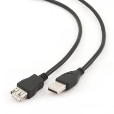 Кабель USB Cablexpert (CCP-USB2-AMAF-15C) USB2.0(М) - USB2.0(F), Premium, черный, 4.5м