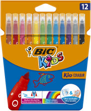 Фломастери  BIC Kid Coleour, 12 кольорів (bc9202932)