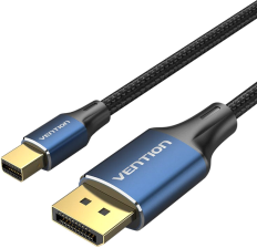 Кабель  Vention mini DisplayPort - DisplayPort v1.4 8K 60 Hz, 4K 144Hz, 2K 165Hz, 1080P 240Hz 2 м Bla