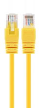 Патч-корд  Cablexpert 0.25м UTP cat 6 CCA yellow (PP6U-0.25M/Y)