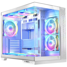 Корпус  Modecom VOLCANO PANORAMA APEX ARGB 5F MIDI WHITE без БЖ ATX