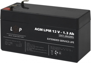Акумуляторна батарея  LPM 12В 1.3 Ач AGM