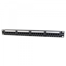 Патч-панель  19" 24xRJ-45 UTP cat.5е, 1U, тип 110 Cablexpert (NPP-C524CM-001)