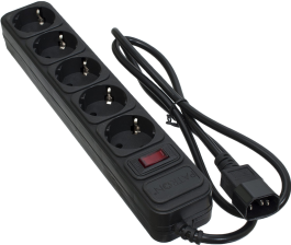 Мережевий фільтр UPS Patron (SP-1053U) 1.0m Black