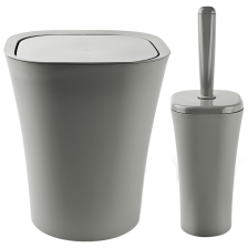 Набір для ванної кімнати  Planet Papillon 2 предмета сірий