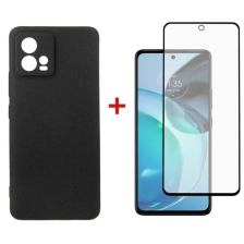 Чохол до телефона  Dengos Kit for Motorola G72 case + glass (Black) (DG-KM-51)