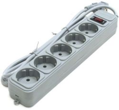 Фільтр живлення Gembird Power Cube 5 розеток 1,8м (SPG5-G-6G) Сірий