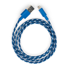 Кабель USB Vinga (VCPDCTCNB31B) USB 2.0 AM to Type-C 2color nylon 1m blue 
