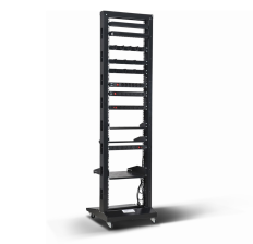 Стійка  19", high 42U, подвійна, чорна, 250кг, Kingda