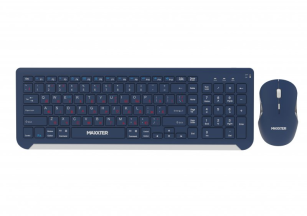 Комплект клавіатура+миша Maxxter KMS-WCM-01BL-UA