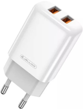зарядний пристрій  Jellico EU02 2USB 2.4A + micro-USB cable White