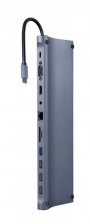 USB Type-C концентратор (Hub)  Cablexpert USB-C 11-в-1 (A-CM-COMBO11-01)