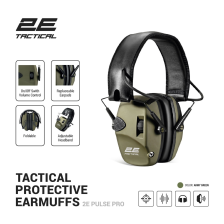 Активні тактичні навушники  2E Pulse Pro Army Green NRR 22 dB