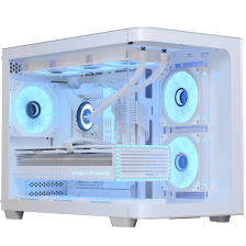 Корпус  AeroCool P300C-G-WT-v1 (ACCS-PN02033.21) White без БЖ