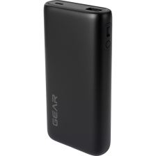 Зовнішній акумулятор GEAR 20000mAh, PD/22.5W, black (WP952P)