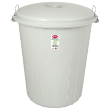 Бак для сміття  50 л з защіпками сірий Planet