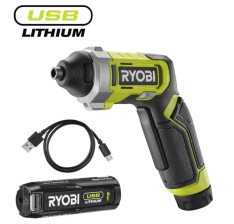 Викрутка акумуляторна  Ryobi RSD4-120T, 4В USB Lithium, 5133006210