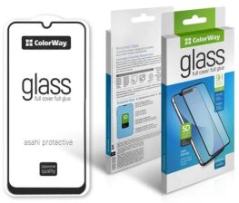 Захисне скло  9H FC glue ColorWay Xiaomi Redmi 12C black