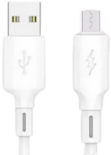 Кабель Jellico B24 microUSB 1m 3.1A White B24