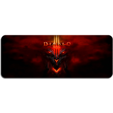 Килимок  400*900 тканинний "Diablo7" з боковою прошивкою, товщина 2 мм, Пакет