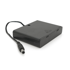 Відсік для 6-ти елементів живлення  АА, роз'єм 5,5×2,1, закритий корпус із вимикачем