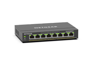 Комутатор  NETGEAR GS308EPP 8xGE PoE+ (123Вт), керований GS308EPP-100PES