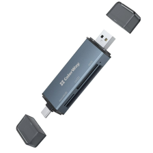 Кардрідер  ColorWay USB 2.0/USB-C to CF/SD/MicroSD (CW-CR-01)