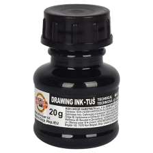 Туш для креслення  Koh-i-Noor 20г чорна (141701)