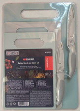 Набір кухонних дошок і ножів  Ardesto Gemini Gourmet, 5 предметів, 25x17.6см, 28.8x19.6см, 35.2x24.8с