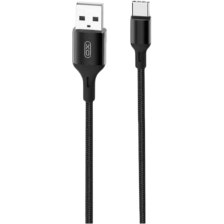 Кабель USB 2.0 AM to USB-C 1.0m braided black XO (XO-NB143C1-BK)
