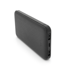 Зовнішній акумулятор ASONIC AS-P10 10000mAh, Output 2USB, Black, (215g), Blister