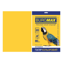 Папір  Buromax А4, 80g, INTENSIVE gold, 20sh (BM.2721320-23)