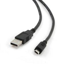 Кабель USB Cablexpert mini USB2.0, A-папа/mini USB 5-пин, 1,8 м, премиум CCP-USB2-AM5P-6