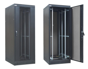 Шафа  ZPAS 19", 42U, SZB IT, передні одностулкові перфоровані двері і задні розпашні, 600x1200 мм, ма