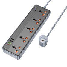 Мережевий фільтр BOROFONE BAC5A Lord 5 position socket(PD20W/1C3A)(EU) Black