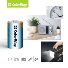 Батарейка  ColorWay Alkaline Power D/LR20 BL 2шт