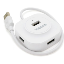 Концентратор  VEGGIEG USB 3.0 to 4xUSB 0.3m white (V-U2407)