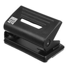Діркопробивач  Buromax пластиковий, до 12 аркушів, 110 х 82 х 65 мм, чорний (BM.4018-01)