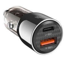 Автомобільний зарядний пристрій  XO CC58 USB-A/Type-C 95W Чорне