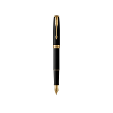 Ручка пір'яна  Parker SONNET 17 Matte Black Lacquer GT  FP F (84 811)